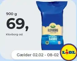 Netto 900 g Klovboerg ost tilbud