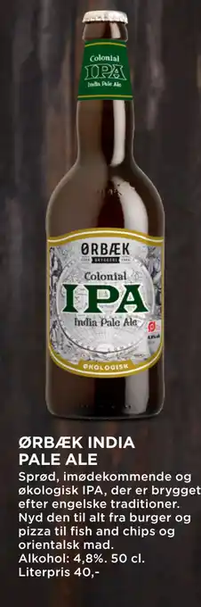 MENY ØRBÆK INDIA PALE ALE tilbud