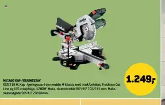 XL-BYG Metabo kap-/geringssav tilbud