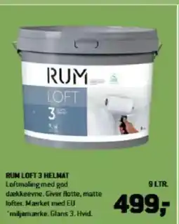 XL-BYG Rum loft 3 helmat loftmaling med god tilbud