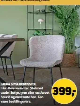 XL-BYG Laura spisebordsstol tilbud