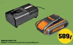 XL-BYG WORX BATTERISÆT 20V tilbud