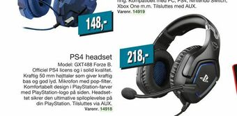 Harald Nyborg PS4 headset tilbud