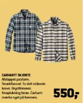 XL-BYG CARHARTT SKJORTE Afslappet pasform. tilbud