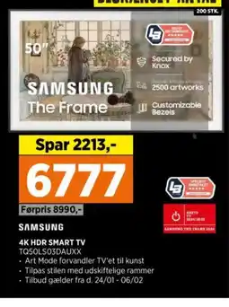 Power Samsung 4k hdr smart tv tilbud