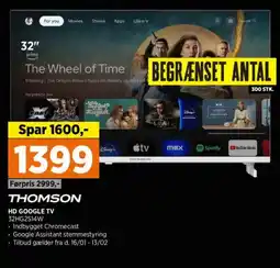 Power Thomson hd google tv 32hg2s14w tilbud