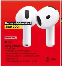 Power Apple airpods 4 mxp93dna tilbud