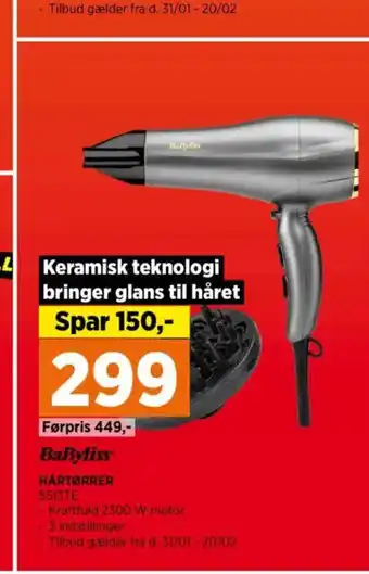 Power BaByliss HARTØRRER tilbud