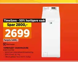 Power Topbetjent vaskemaskine tilbud