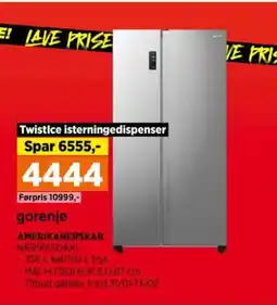 Power Gorenje amerikanerskab nrr9185daxl tilbud