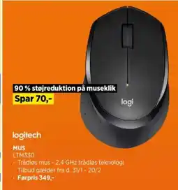 Power Logitech mus ltm330 tilbud