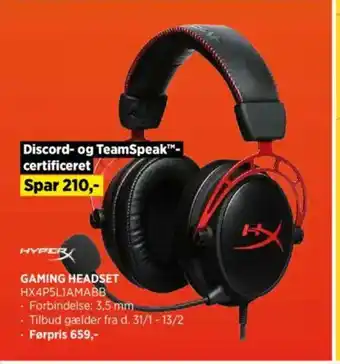 Power Gaming headset hx4p5l1amabb tilbud