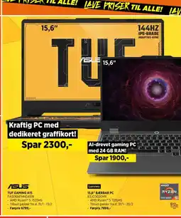 Power Asus tuf gaming a15 fa506nfhn045w tilbud