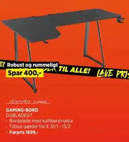 Power Gaming-bord dgbladegt tilbud