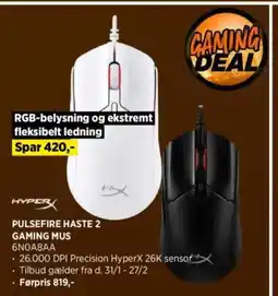 Power Pulsefire haste 2 gaming mus tilbud