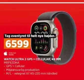 Power Watch ultra 2 gps + cellular, 49 mm mrf63dha tilbud