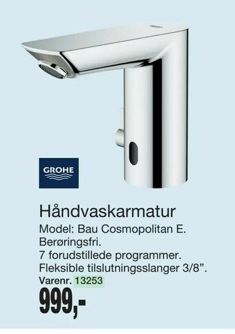 Harald Nyborg Håndvaskarmatur tilbud