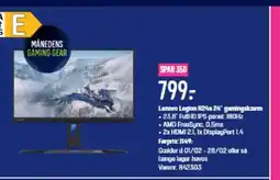 Elgiganten Lenovo Legion R240 24" gamingskarm tilbud