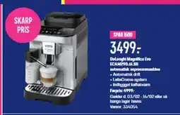 Elgiganten DeLonghi Magnifica Evo ECAM290.61.SB tilbud