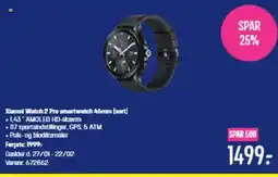 Elgiganten Xlaomi Watch 2 Pro smartwatch 46mm (sort) tilbud