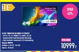 Elgiganten LG 86 QNED 80 4K QNED TV (2024) tilbud