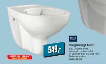 Harald Nyborg Væghængt toilet tilbud