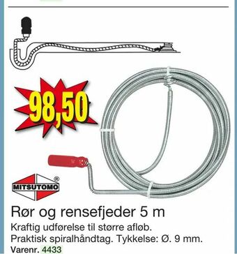 Harald Nyborg Rør og rensefjeder 5 m tilbud