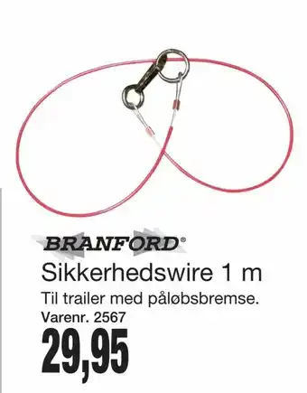 Sikkerhedswire 1 m