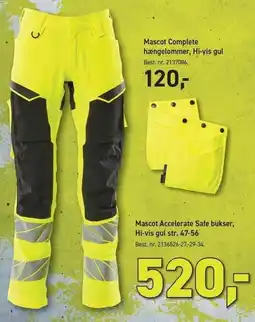 Johannes Fog Mascot Accelerate Safe bukser hi-vis 47-56 tilbud