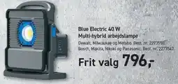 Johannes Fog Blue Electric 40 W Multi-hybrid arbejdslampe tilbud