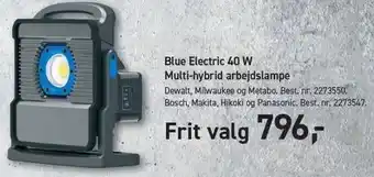 Johannes Fog Blue Electric 40 W Multi-hybrid arbejdslampe tilbud