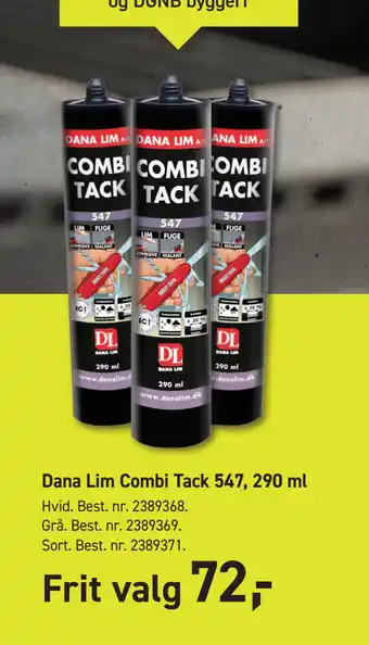 Johannes Fog Dana Lim Combi Tack 547, 290 ml tilbud