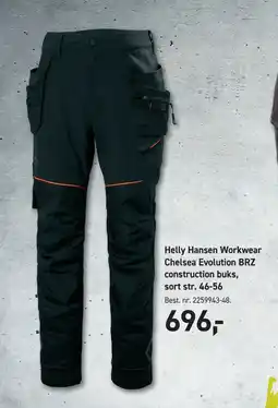 Johannes Fog Helly Hansen Workwear Chelsea Evolution BRZ construction buks, sort str. 46-56 tilbud