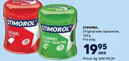 BorderShop STIMOROL Original eller Spearmint tilbud