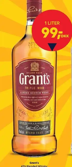 BorderShop Grant's 43% Blended Whisky tilbud