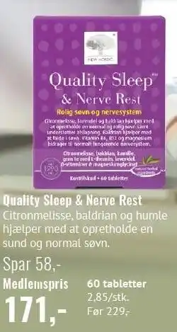 Helsam Quality Sleep & Nerve Rest tilbud