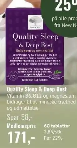 Helsam Quality Sleep & Deep Rest tilbud