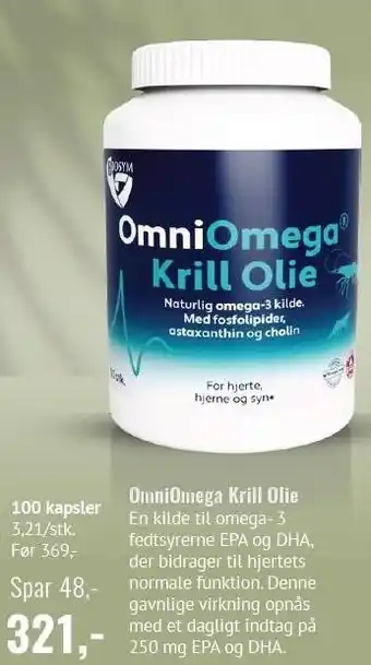 Helsam OmniOmega Krill Olie tilbud