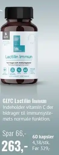 Helsam GLYC Lactilin Immun tilbud