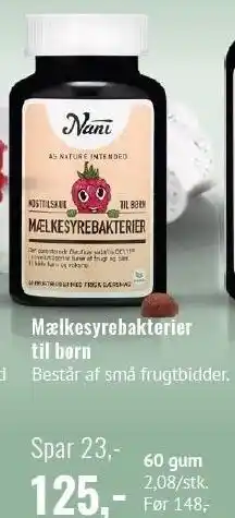 Helsam Mælkesyrebakterier til børn tilbud