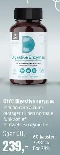 Helsam GLYC Digestive enzymes tilbud