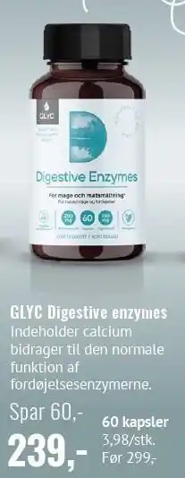 Helsam GLYC Digestive enzymes tilbud