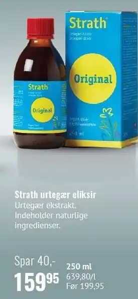 Helsam Strath urtegær eliksir tilbud