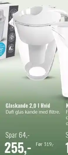 Helsam Glaskande 2,0 l Hvid tilbud