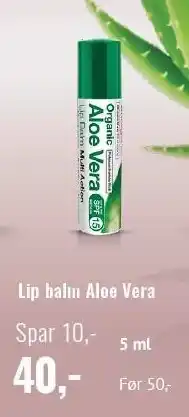 Helsam Lip balm Aloe Vera tilbud