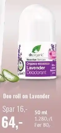 Helsam Deo roll on Lavender tilbud