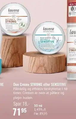 Helsam Deo Cream STRONG eller SENSITIVE tilbud