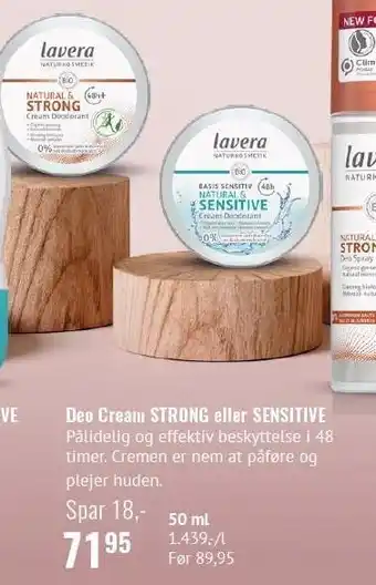 Helsam Deo Cream STRONG eller SENSITIVE tilbud