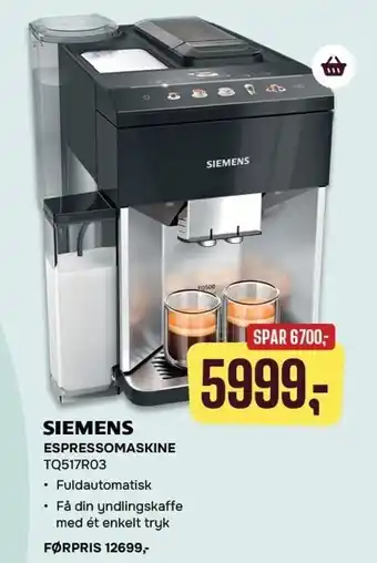 Skousen ESPRESSOMASKINE tilbud