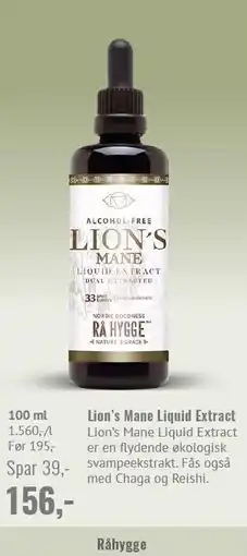 Din Lokale Helsekost Lion's Mane Liquid Extract tilbud